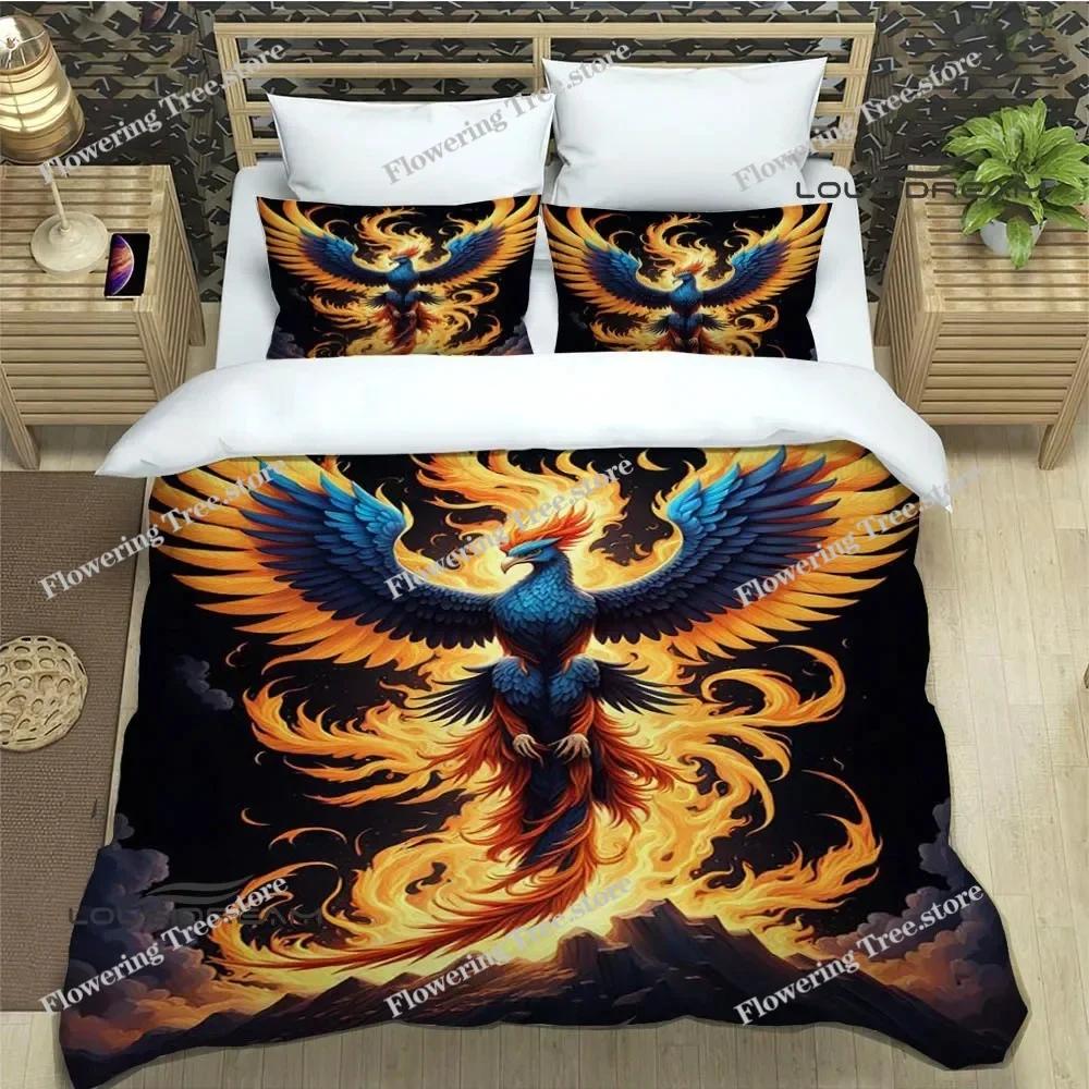 3D Phoenix Printed Bedding Sets Exquisite Bed Supplies Set Duvet Cover Bed Comforter Set Bedding Set Luxury Birthday Gift