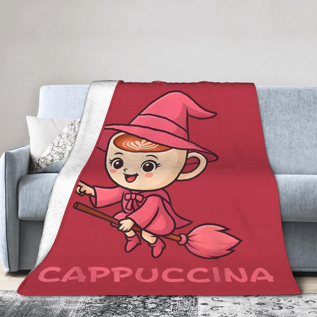 Super Weiche Decke Ballerina Cappuccino Italienisches Gehirnfäule Meme Hexe Wurfdecke Flanell Tagesdecke für Couch Sofa Bettbezug
