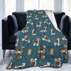 Boston Terrier Blanket Soft Cozy Boston Terrier Cute Puppy Dog Throw Blanket for Kids Girls Women Adults Boston Dog Lover Gifts