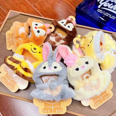 Tierfreunde Kostüm Set: Bär, Hase, Eichhörnchen, Biene Umhang & Kopfbedeckung für Puppen