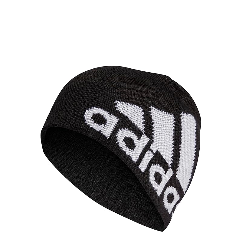 

[Adidas] knit hat COLD. RDY big logo beanie DMD76 men s Black/White (IB2645) OSFX