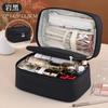 Travel Makeup Bag with Brush Holder, 2-in-1 Cosmetic Storage Pouch, Premium Quality Toiletry Organizer for Women