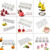 New Cherry Persimmon Pomegranate Strawberry Lemon Durian Fruit Series Cake Silicone Mold Baking Mousse Mould Cake Decoration