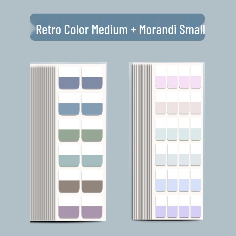 Colorful Transparent Writable Index Tabs and Memo Stickers for Students