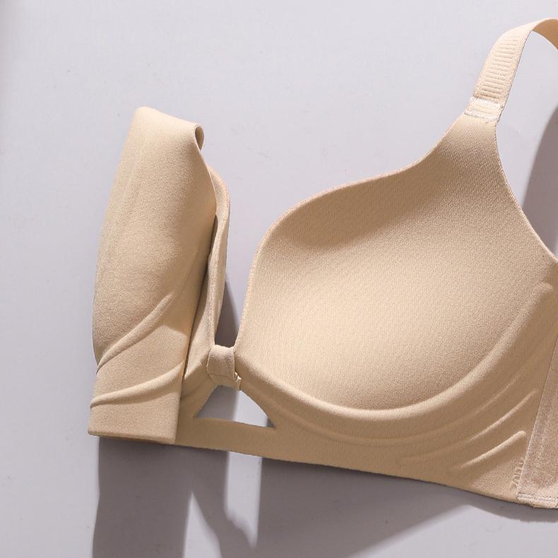 Seamless Lingerie Women's Gathering Bra Adjustable Type Breast Retraction Anti-sagging Thin Bra Without Underwire Push Up Bra