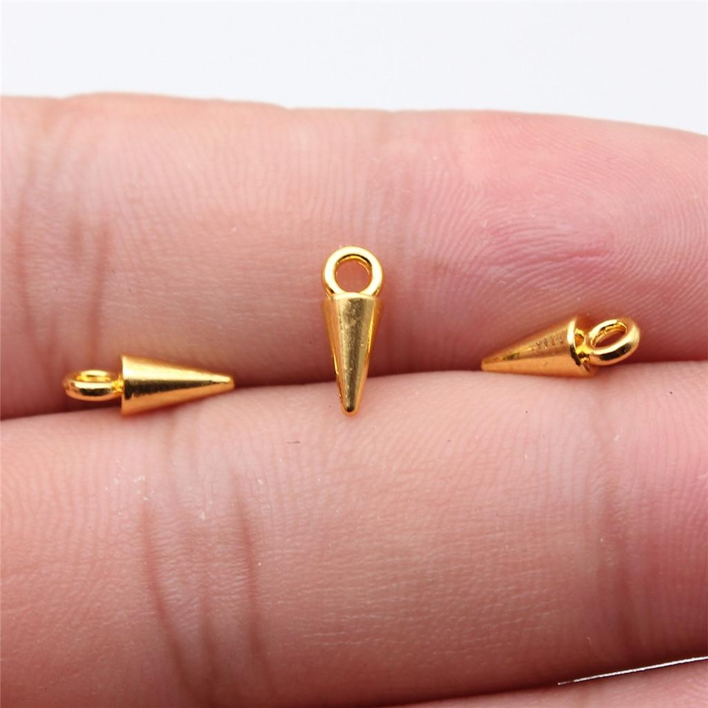Accessories Parts Cone Shape Pendant End Beads Vintage Jewelry Supplies SA051
