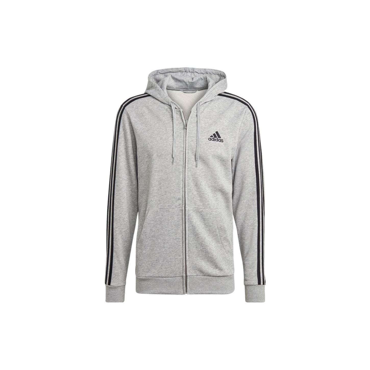 

Новая толстовка с капюшоном на молнии Adidas Free Shipping With AdiClub Essentials French Terry 3 Stripes GK9034 XXL