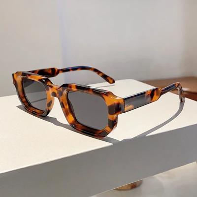 Gafas de Sol Retro Cuadradas Pequeñas para Mujeres Hombres Moda Tonos Protección UV400 Vintage Punk Deportes al Aire Libre Gafas de Sol Y2K