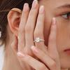 1ct 2ct Oval Cut All Moissanite Engagement Ring for Women   CopperOval & Marquise Ring Wedding Bands Jewelry Gift