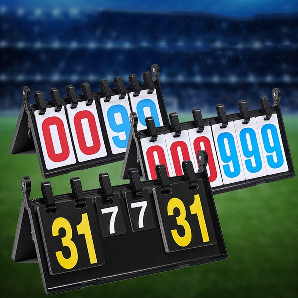 4-Digit Digital Flip Scoreboard Waterproof Score Counter Professional Keeper Outdoor Sports