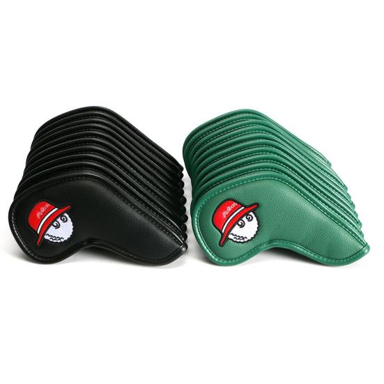 10Pcs/Set Golf Club Cover Delicate Embroidery Fine Workmanship Wear-resistant Scratch-resistant Exquisite Sewing Protective