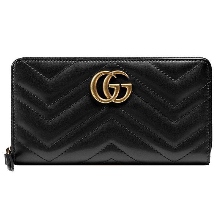 

Серія Gucci GG Marmont Гаманець з довгою блискавкою Marmont, стьобаний, з золотим логотипом, жіночий, чорний 443123-DTD1T-1000 Basic Set (Bag+Dust Bag)