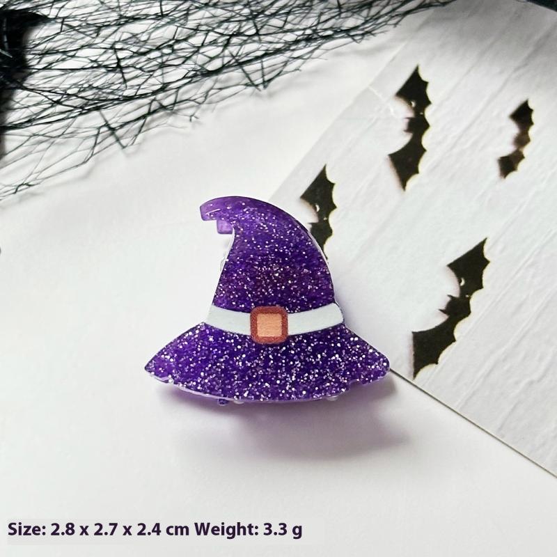 Pumpkin/Ghost Halloween Theme Hair Claw Clip Holiday Party Headwear Hair Claws For Hair Diy Accessory Hair Styling