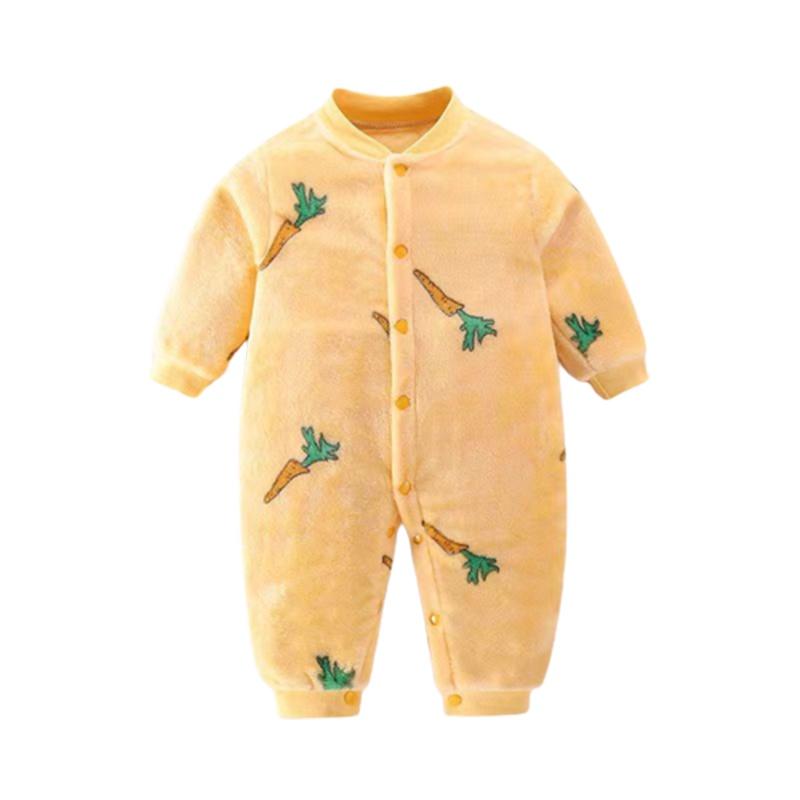 Warm Flannel Newborn Infant Romper Jumpsuit Cute And Cozy Baby Clothes Outfit