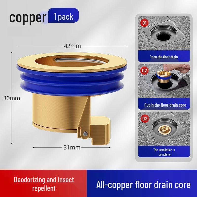 Universal Anti-Odor & Insect-Proof Bathroom Drain Core