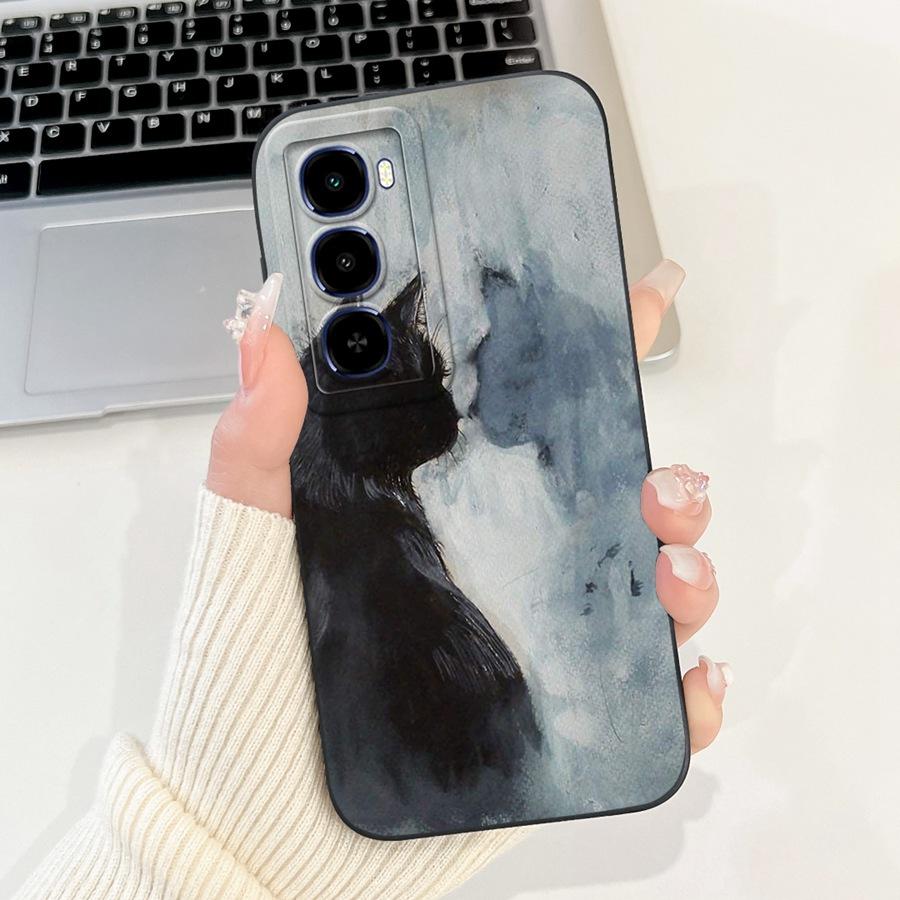 For Itel City 100 4G Phone Case Shell flower 2025 Painted Soft Silicone Proective Coque For Itel City100 Back Cover 6.75''