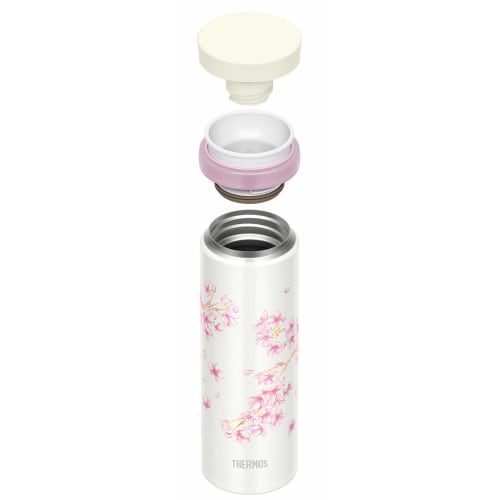 Thermos Water Bottle Made In Japan Vacuum Insulated Mobile Mug 350ml Hanazakura JNY-352 HNZ