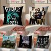Dynamic Rock Band PPierce The Veil Cushion Cover Pillowcase Short Plush Invisible zipper Room Sofa Cushion Cover
