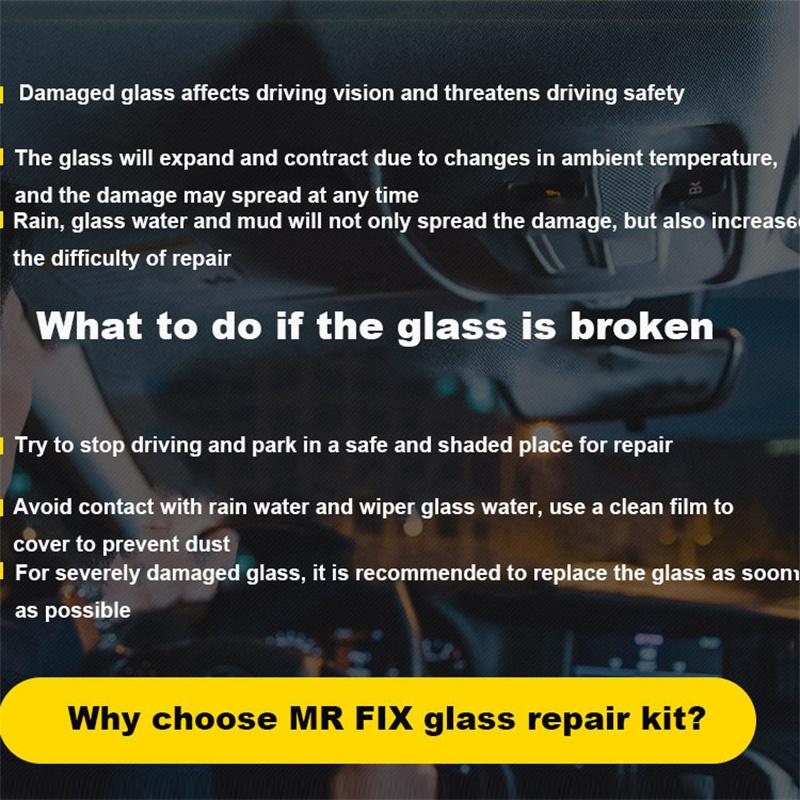 1 Set Car Windscreen Repair Tool Glass Repair Liquid Car Window Repair Tool Set