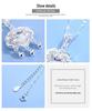 SHIAI S925 Sterling Silver Peace Lock Fu Character Retro Clavicle Chain Pendant
