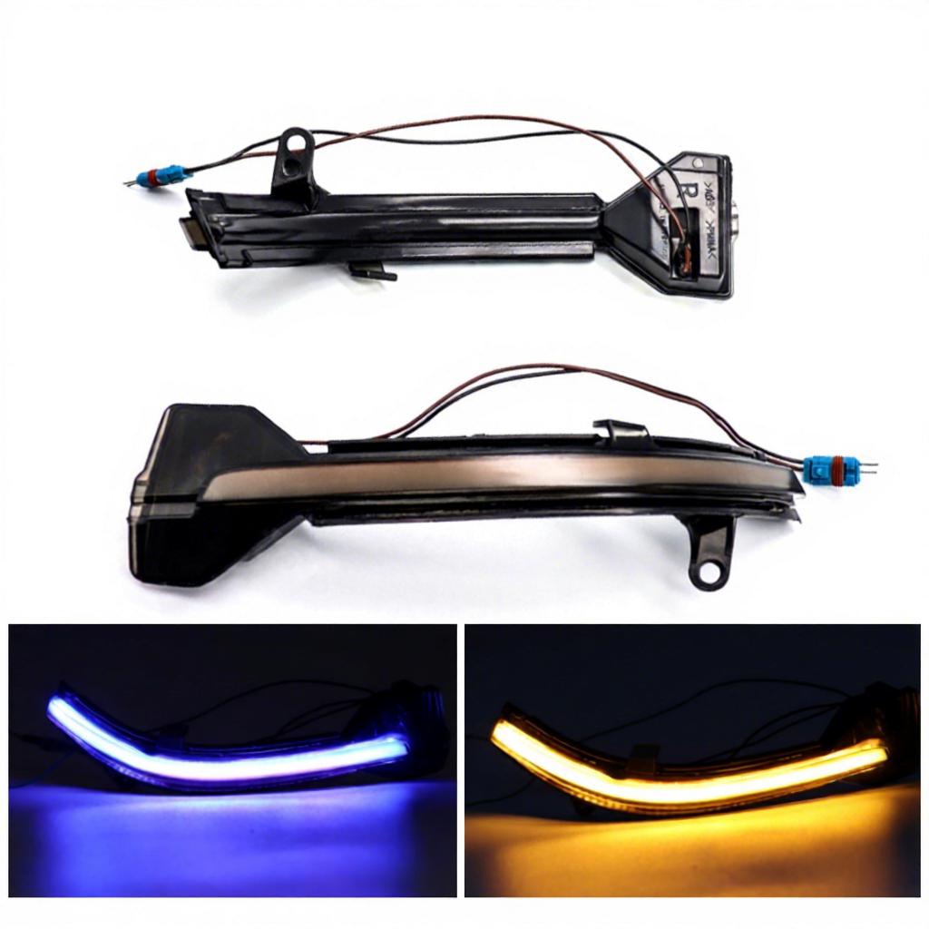 For BMW F10 F11 F07 F06 F12 F13 5 6 7 Series LED Amber Mirror Dynamic Turn Signals Lights New Sequential Indicator Blinker Lamps
