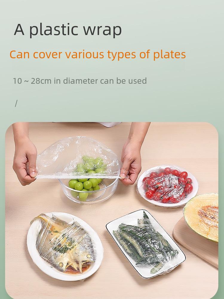 Elastické obaly na potraviny udržující čerstvost – jednorázová sada potravinářských plastových obalů