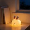 Cute Bunny Night Light – -sensitive Silicone Rechargeable Light With Soft Tones, Suitable For Home, Bedroom, And Bathroom.