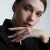 Stunning 925 Sterling Silver Irregular Ring For Women With Gemstone Embellishments Perfect For Minimalist Style