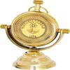 Nautyczny Mosiężny Zegar Stołowy Biurkowy Półkowy Wykończenie Postarzane do Łazienki, Sypialni, Lada Recepcyjna