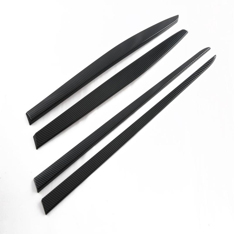 For Toyota Yaris Cross  2024 Carbon fiber Chrome Car Side Door Body Molding anti-scratch Protector Side Strips accessories