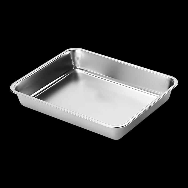 Japanese Style 201 Stainless Steel Deep Rectangular Tray