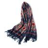 Luxury Brand Cashmere Women Scarf Winter Warm Embroidery Shawls and Wraps Wool Pashmina Long Female Foulard Thicken Blanket