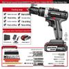 Industrial Ultra-Power Electric Drill with Dual-Speed Lithium Battery and Impact Function