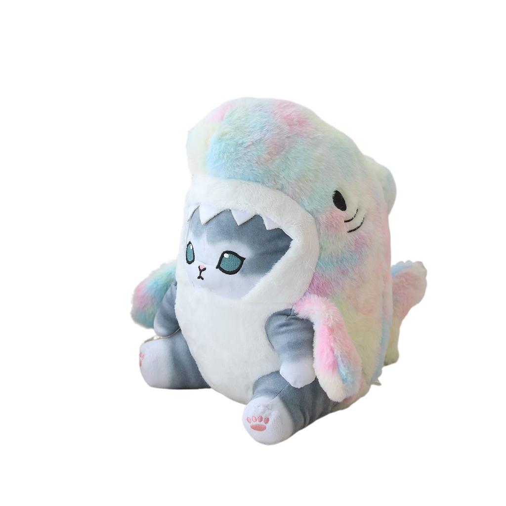 20/33/55CM Niedliche Hai Katze Plüschtiere Kawaii Katze Cosplay Hai Stofftier Anime Puppe Buntes Kissen für Kinder Kindergeschenke