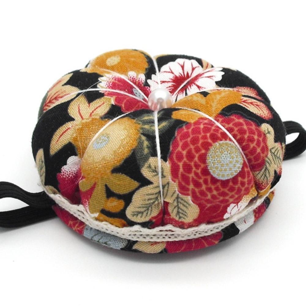 

High Quality Creative Pin Cushions for Sewing Cotton Fabric Wrist Pin Cushion Pumpkin Shape Needle Pin Cushion DIY Craft чёрный