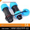 SP13 Waterproof Aviation Plug Socket Connector (2 to 9-pin Options)