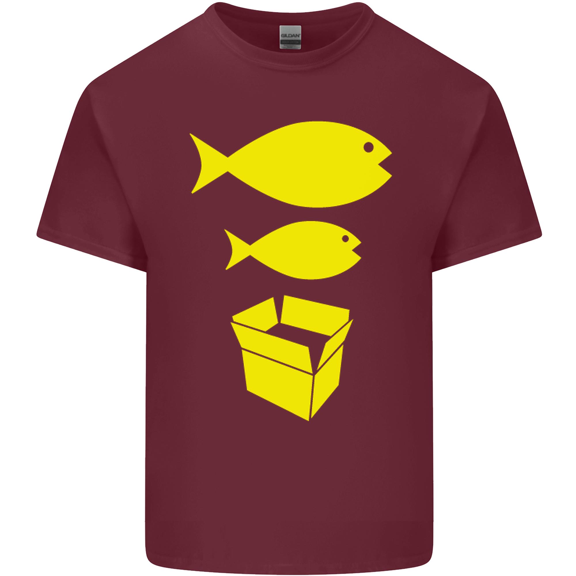 Big Fish Little Fish Cardboard Box Music Unisexs Light Cotton TShirt S