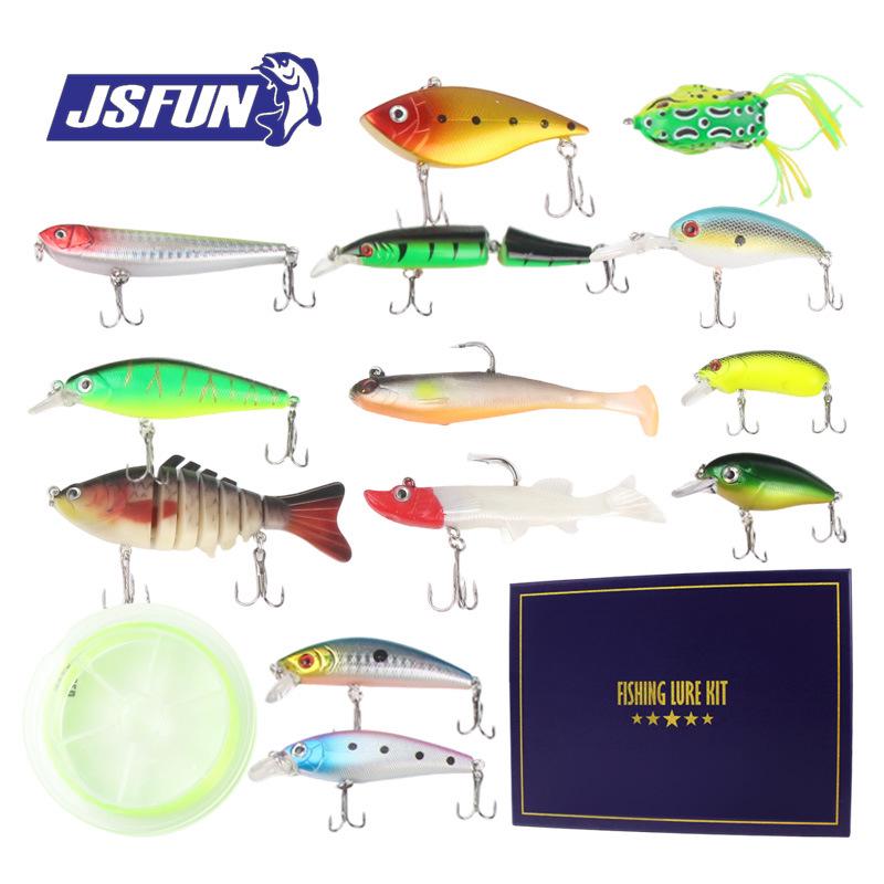 15-Piece Multi-Section Portable Sea Fishing Lure & Hook Set.