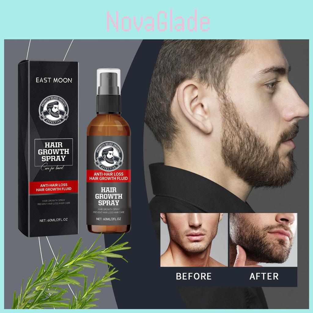 East Moon Premium Beard Care Spray Nourishing Hydrating Volumizing Formula 60ml