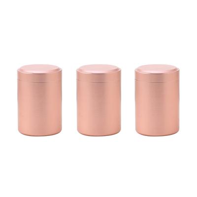 Airtight Smell Proof Container Quality Stainless Steel Mini Tea Cans Herb Stash Jar Chai  Coffee Storage Box Tea Caddies Box