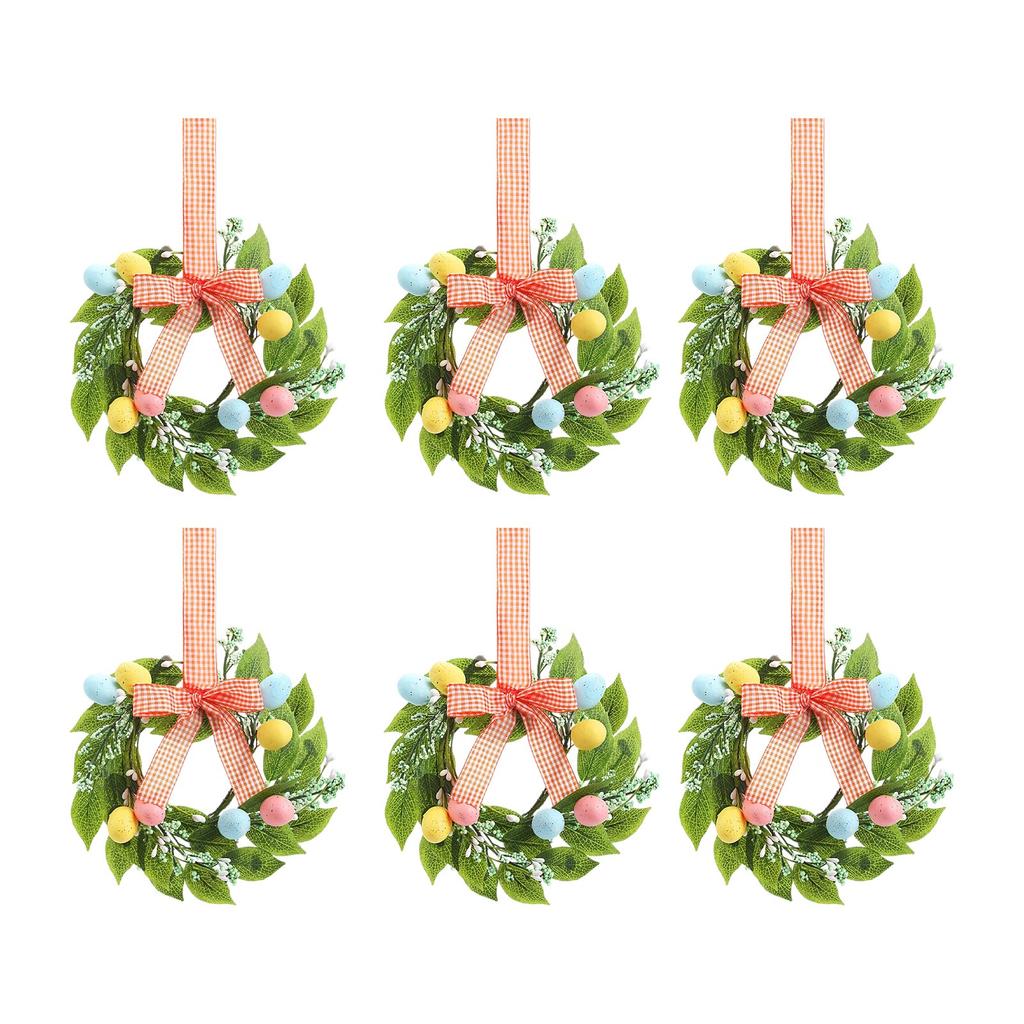 Miniature Easter Wreath, Suitable For Kitchen Cabinets, Miniature Spring Artificial Easter Egg Wreath.