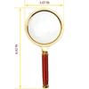 10X Handhållen förstoringsglas, Läsförstoringsglas Luppglasögon 10X med Palisanderhandtag för Bok- och Tidningsläsning, Insekt- och Hobbyobservation,