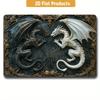 Metal Poster Pike Fish Art Fishing Store Wall Decor 20x30cm 2D Flat Metal Sign