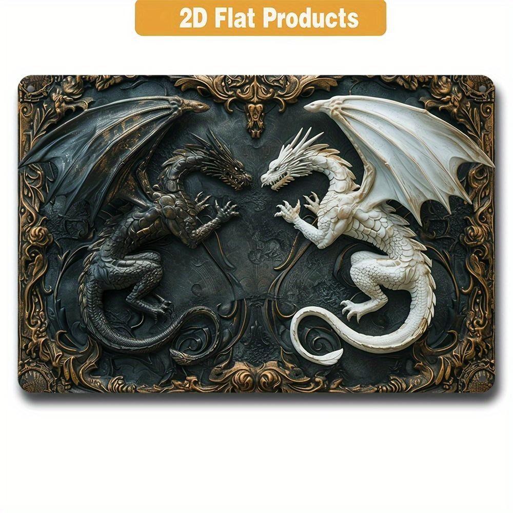 Metal Poster Pike Fish Art Fishing Store Wall Decor 20x30cm 2D Flat Metal Sign
