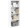 VidaXL Bookcase White 60x30x152 Cm Engineered Wood, Shelf, Bookshelf, Book Stand, Storage Cabinet, 857908