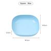 Piatto per la spazzatura quadrato da tavolo da pranzo in plastica da 14,5 cm, nuovo piatto per torte, per uso domestico