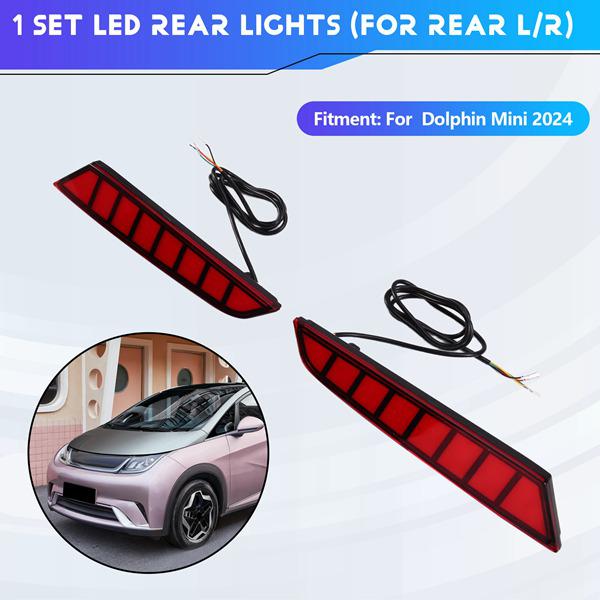 Fits 24 BYD Dolphin Mini LED Taillight Brake & Rear Bumper Light