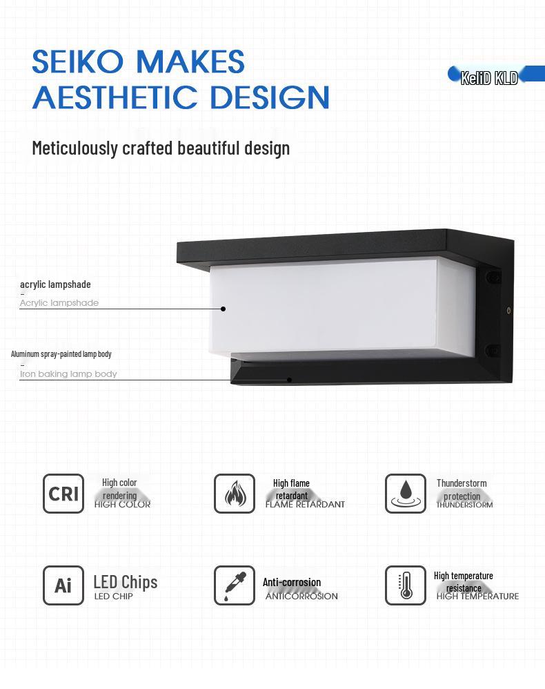 Waterproof LED Garden Wall Lamp for Hotel or Villa