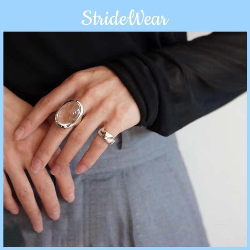 Fashionable Adjustable Oval Water Drop Ring For Women In Elegant Vintage Design