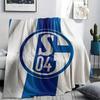 1PC FC Schalke 04 Patterned Flannel Blanket Suitable For All Seasons for Home Decor Warmth and Comfort Gifts Holiday Present